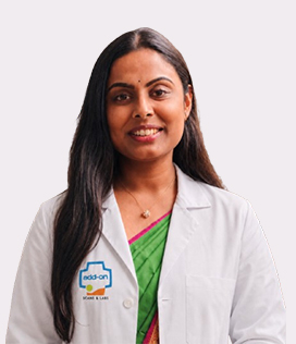 Dr. Shravini G, Consultant Radiologist at add-on Scans & Labs, Bengaluru